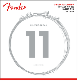Fender 3150M Original Bullets Pure Nickel Electric Guitar Strings Medium  11-49
