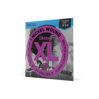 D'Addario EXL120-7 09-54 Super Light 7-String, XL Nickel Electric Guitar Strings