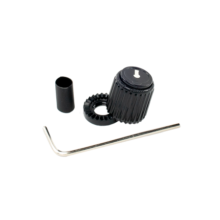 D'Addario LokNob Small Knob for Amplifiers, Effects Pedals, Instruments, Live/studio Gear, Black