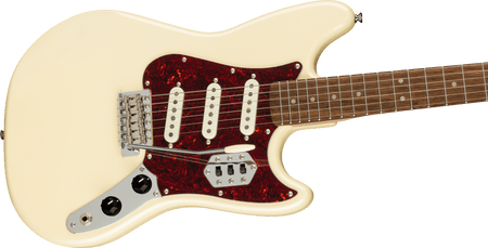 Squier Paranormal Cyclone® Elec. Guitar, Laurel Fingerboard, Tortoiseshell Pickguard, Pearl White Squier Paranormal Cyclone® Elec. Guitar, Laurel Fingerboard, Tortoiseshell Pickguard, Pearl White