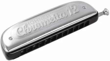 Hohner Chrometta 12 Key of G Chromatic Harmonica, 255-G