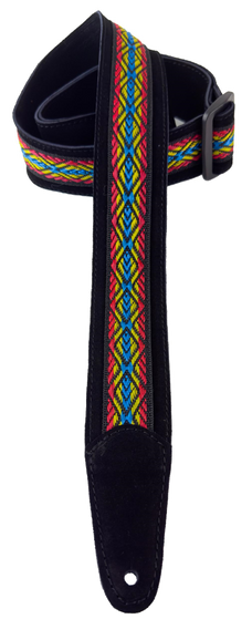 Henry Heller HP-2BLK-05 Peruvian 2"Guitar Strap, Black