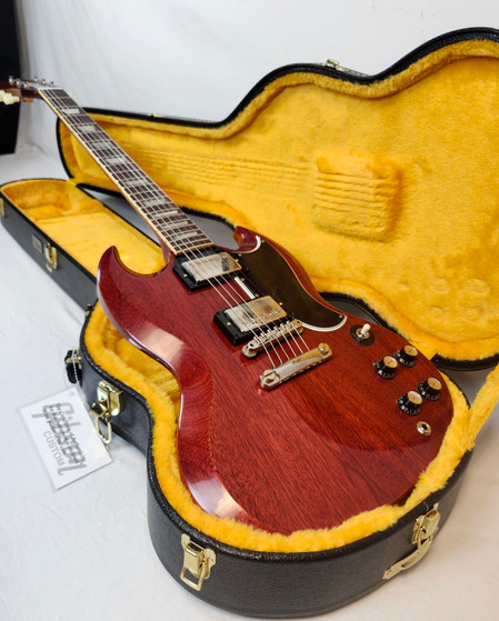 Gibson Custom 1961 Les Paul SG Standard Reissue Stop Bar, VOS, Cherry Red, w/HSC