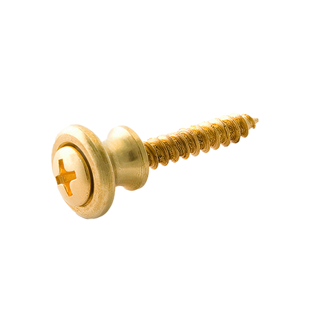 Gibson Pack of 2 Brass Strap Buttons