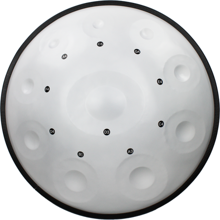 Amahi SD10SG Handpan Drum, 24 Inch, Silver