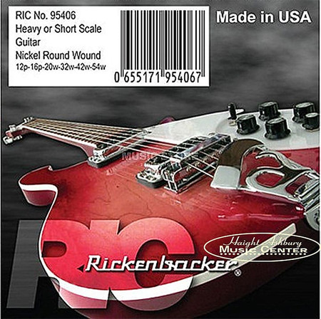 Rickenbacker 95406 Heavy Gauge Roundwound Short Scale Electric