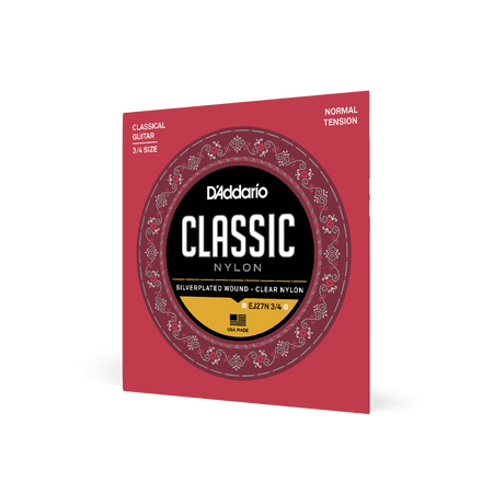 D'Addario EJ27N Classical Guitar Strings Student Nylon, Normal Tension
