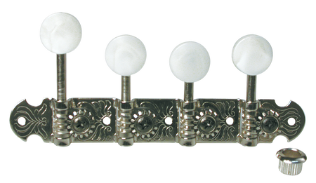 Goldengate FM-2 F-style Mandolin Tunning Machine Set, Nickel W/Screws