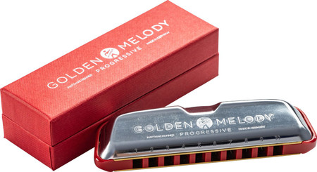 Golden Melody Progressive Harmonica in Key of A