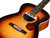 M-240E Troubadour Solid Top Concert Acoustic Guitar W/ DeArmond Tone Boss Pickup, Vintage Sunburst Satin