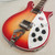 Rickenbacker 620 Fire Glo Deluxe Bound Body & Neck, Inlays, 21 Fret, 2 Pickups, Wired For Stereo
