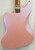 LSL Placerita - JM Style Offset Guitar with Tremolo, Swamp Ash Body, 5A Flame Maple Neck w/Rosewood FB, Ice Pink, G&G HSC