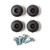 Dunlop ECB151 Crybaby, and Other Wah Wah Pedals Rubber Feet w/Screws Set of 4 Dunlop ECB151 Crybaby, and Other Wah Wah Pedals Rubber Feet w/Screws Set of 4