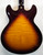 Yamaha SA2200 Semi-hollowbody-electric-guitar,-sycamore-top;-brown-sunburst