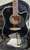 Takamine EF341SC Solid Cedar Top Dreadnought Acoustic/Electric Guitar, Cutaway, Gloss Black, W/HSC