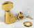 Schaller Pre Owned Vintage M6G Mini Bass Side Gold Guitar Tuners, Made in W.Germany