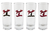 Fender Banner Headstock Shot Glasses, Set of Four
