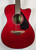 Yamaha FSX800C RR Concert Size Solid Sitka Spruce Top Acoustic Electric Guitar, Ruby Red