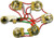 Rickenbacker 5 Control Wiring Harness Assembly, 2-Volume, 2-Tone, 1-Mixer & 1- 3-Way Switch For most Guitars