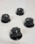 Rickenbacker 03573 Vintage Black Bass Knobs Set of 4 for 4001C Series, will fit any Rickenbacker bass