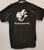 Rickenbacker Cotton Preshrunk Medium T-Shirt. R Tailpiece Logo On Front, Guitar Image On Back. Black Rickenbacker Cotton Preshrunk Medium T-Shirt. R Tailpiece Logo On Front, Guitar Image On Back. Black