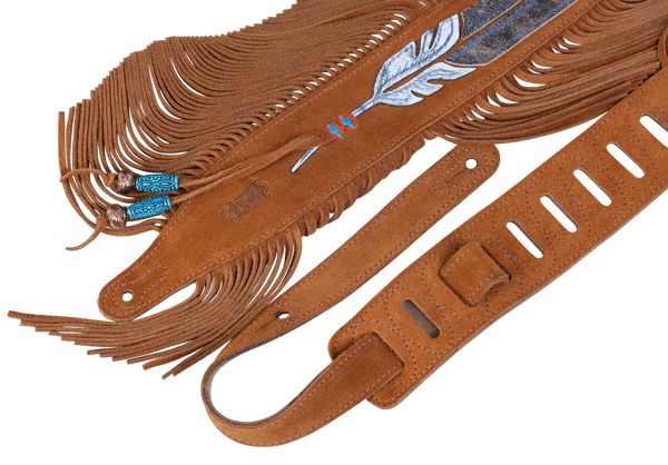 Levy's 2 1/2 inch Wide Suede Guitar Strap.