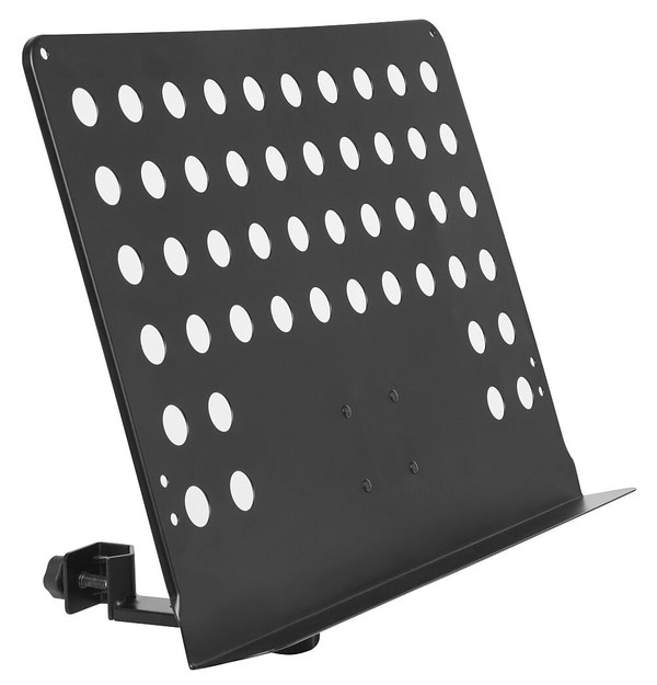 Stagg MUS-ARM 2 Large Perforated Music Stand Plate With Attachable Holder Arm