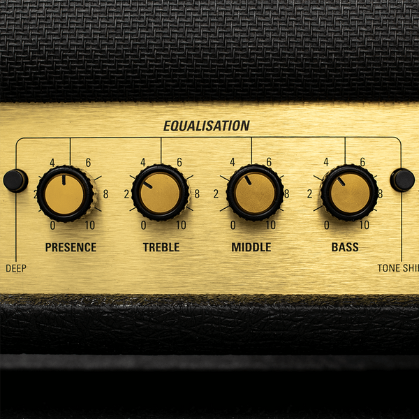 D'Addario LokNob Large Knob for Amplifiers, Effects Pedals, Instruments, Live/studio Gear, Black/Gold