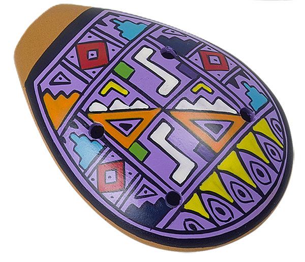 Cusco Medium Painted Ceramic Ocarina