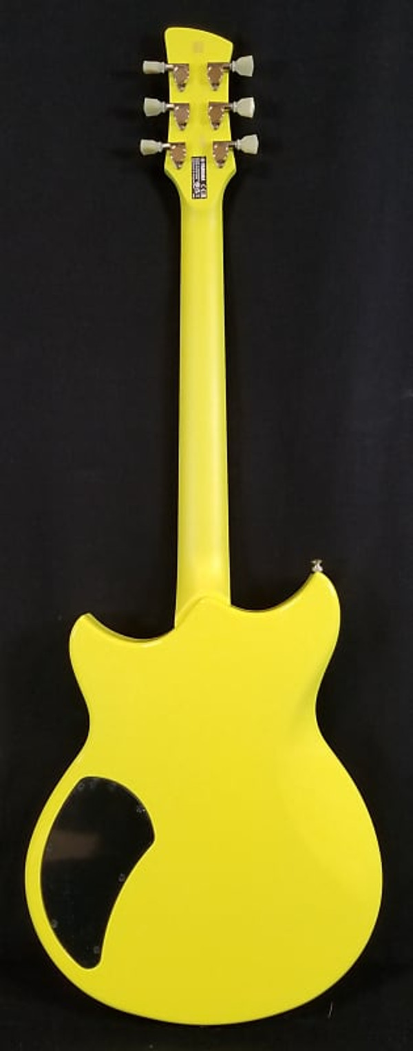 Yamaha Revstar Element, Chambered Maple and mahogany body, carbon-reinforced neck and body, 2 Alnico V Humbucking Pickups; Neon Yellow