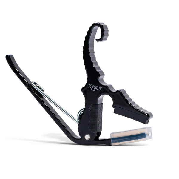 Kyser Quick-Change Acoustic Guitar Short Cut 3 String Guitar Capo - Black (KG3B)