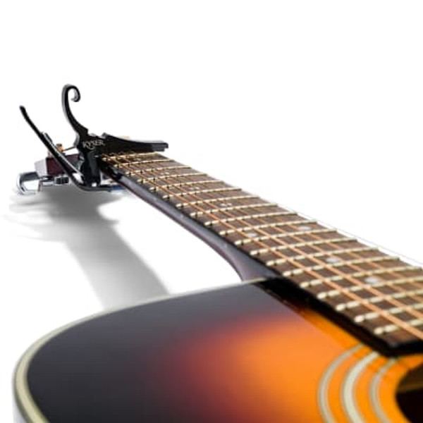 KG6B Quick-Change Acoustic Guitar Capo - Black