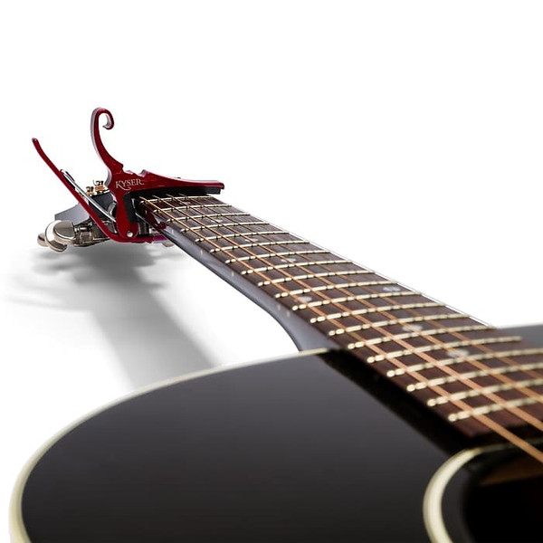 KG6R Quick-Change Acoustic Guitar Capo, Red