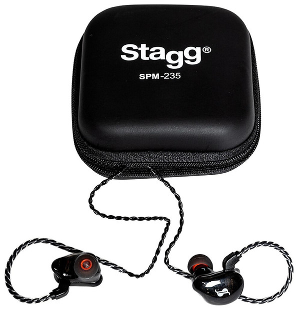 Stagg High-Resolution, Sound-Isolating in-Ear Monitor, Black