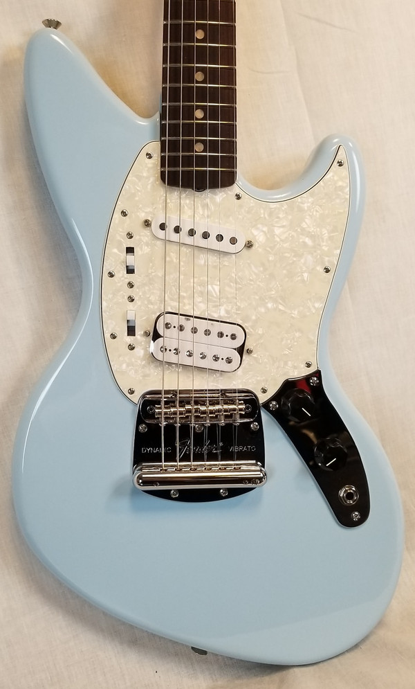 Kurt Cobain Jag-Stang Electric Guitar, Rosewood Fingerboard, Sonic Blue, W/Deluxe Gig Bag