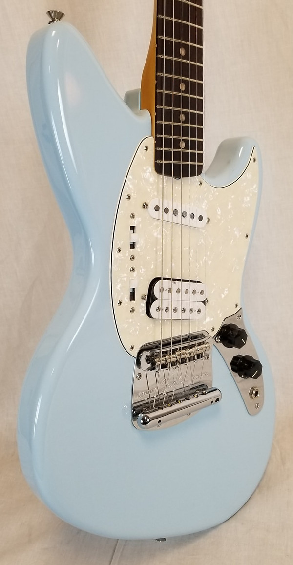 Kurt Cobain Jag-Stang Electric Guitar, Rosewood Fingerboard, Sonic Blue, W/Deluxe Gig Bag