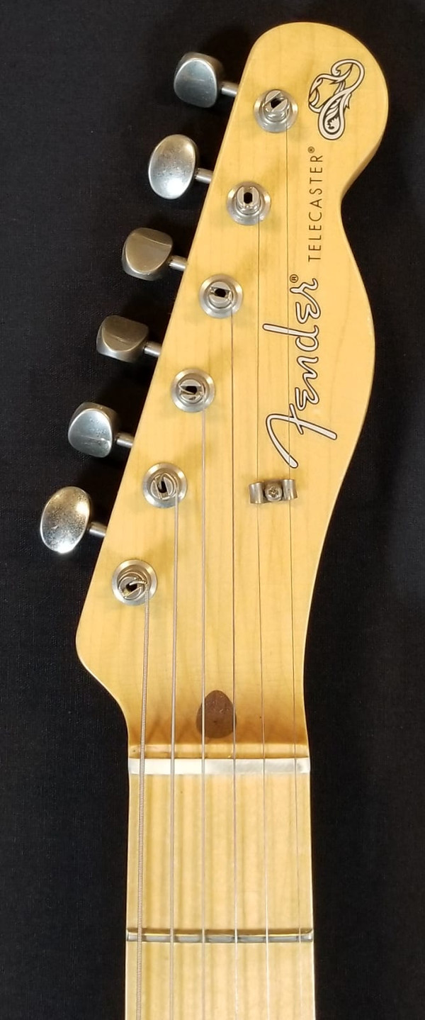Fender Brad Paisley Road Worn Telecaster, Electric Guitar, Maple Fingerboard, Silver Sparkle