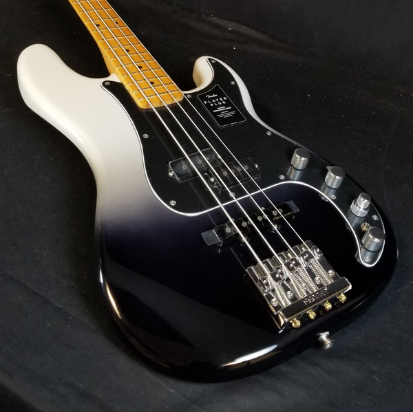 Fender Player Plus Precision Bass® Electric Bass Guitar, Maple Fingerboard, Silver Smoke, W/Gig Bag