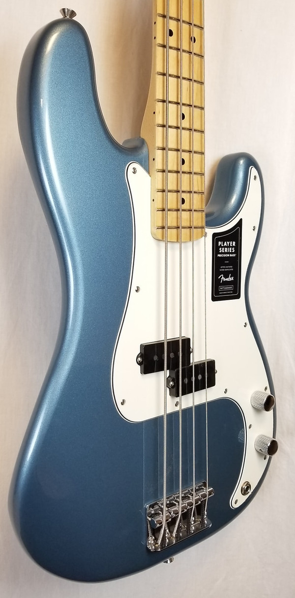 Fender Player Precision Electric Bass Guitar, Maple Fingerboard, Tidepool