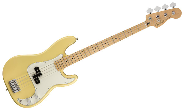 Fender Player Precision Electric Bass Guitar, Maple Fingerboard, Buttercream