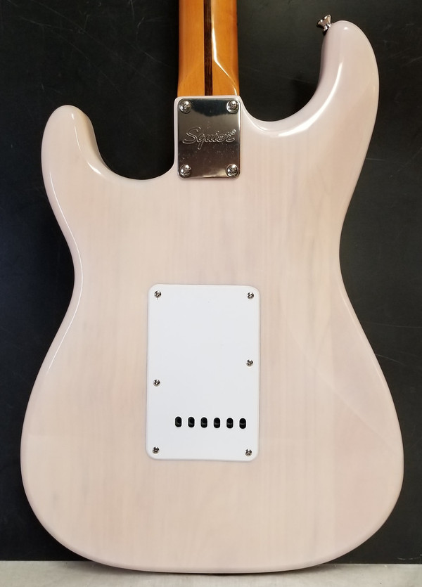 Squier Classic Vibe '50s Stratocaster Electric Guitar, Maple Fingerboard, White Blonde