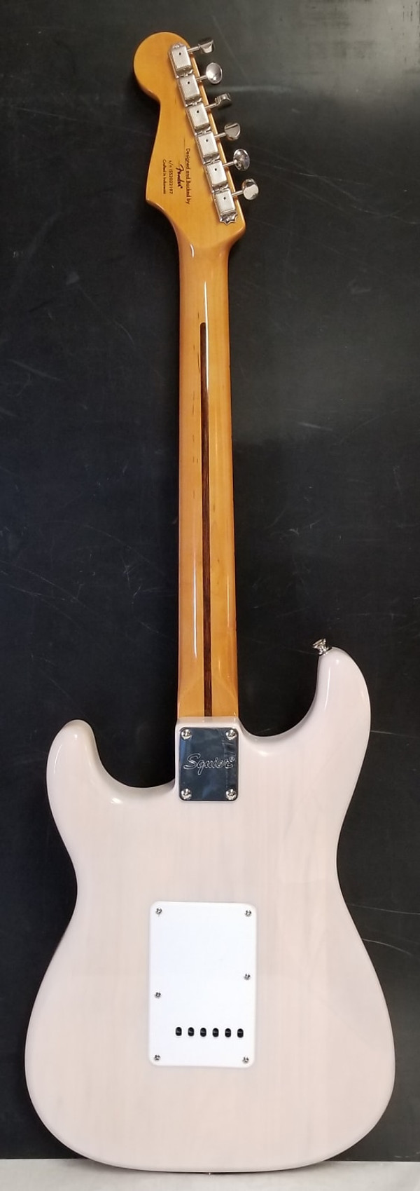 Squier Classic Vibe '50s Stratocaster Electric Guitar, Maple Fingerboard, White Blonde