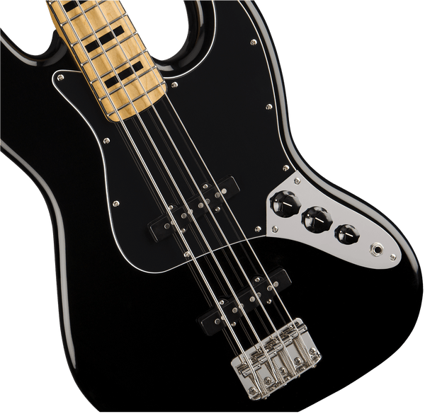 Squier Classic Vibe '70s Jazz Electric Bass Guitar, Maple Fingerboard, Black