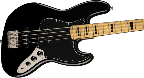 Squier Classic Vibe '70s Jazz Electric Bass Guitar, Maple Fingerboard, Black