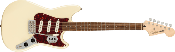 Squier Paranormal Cyclone® Elec. Guitar, Laurel Fingerboard, Tortoiseshell Pickguard, Pearl White