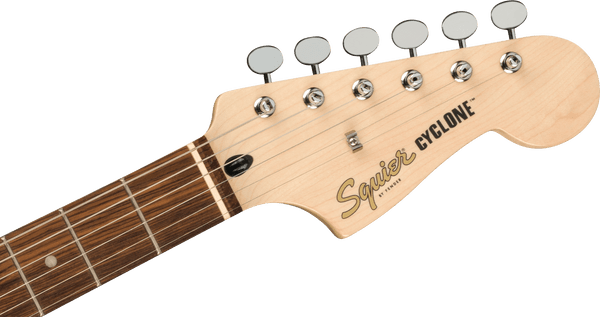 Squier Paranormal Cyclone® Elec. Guitar, Laurel Fingerboard, Tortoiseshell Pickguard, Pearl White