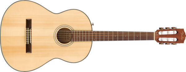 Fender CN-60S, Natural Solid Spruce Top Nylon String Classical Acoustic Guitar (0970160521)