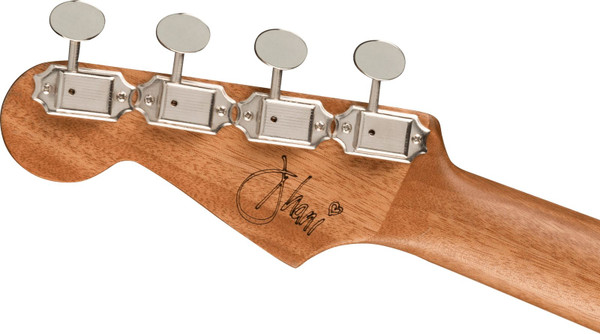Fender Dhani Harrison Ukulele, Walnut Fingerboard, Turquoise w/Gig Bag