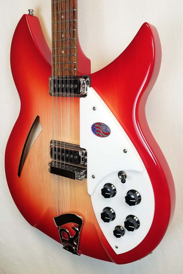 Rickenbacker 12 String Electric Guitar Thin-line Semi-Acoustic, 24 Frets, 2 Pickups, 330 12 Fireglo W/Case