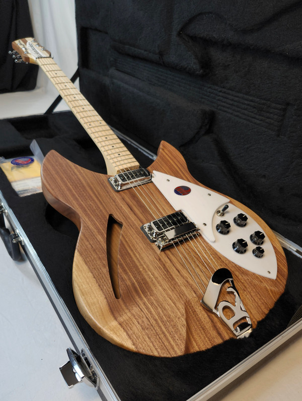 Rickenbacker 330 Electric Guitar, Thin-Line Semi-Acoustic, Walnut, 21 fret, 2 Pickups, Dot inlay, W/Case